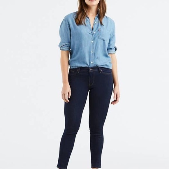 711 Levi's Skinny jeans (dark blue) - Picture 2 of 5